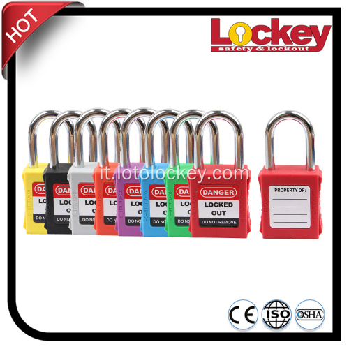 Lucchetto Lockout Lock Tagout di sicurezza in plastica ABS